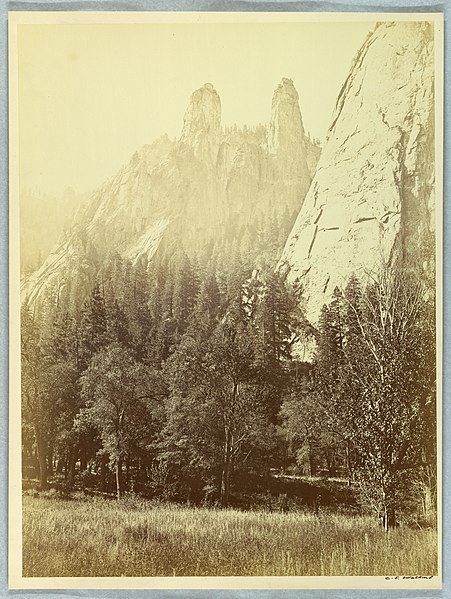 File:Photograph, Cathedral Spires, Yosemite, 1861–66 (CH 18490501).jpg