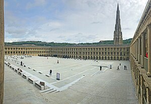 Piece Hall Halifax, Ansicht des Innenhofs nach der Neueröffnung 2017