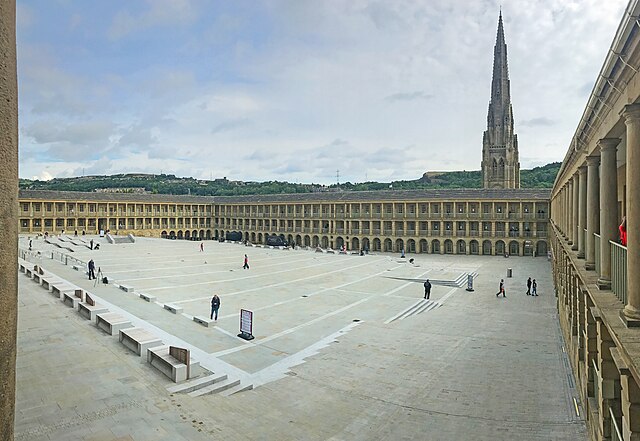 A Heritage Grant saw the renovation of Piece Hall in Halifax, West Yorkshire