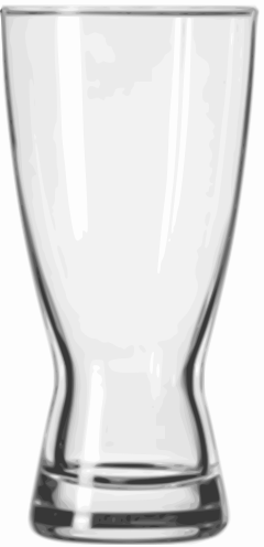 Pilsner Glass (Hourglass): An exaggerated shap...
