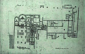 Plan de l'ancienne cathédrale.