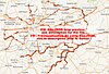 100px plan des lignes de tramway dans la province de brabant 1950 01 01