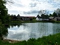 Čeština: ybník ve vsi Počátky, okres Havlíčkův Brod, kraj Vysočina. English: Pond in the village of Počátky, Havlíčkův Brod District, Vysočina Region, Czech Republic.