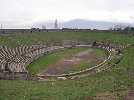 Pompeii amphitheatre interior