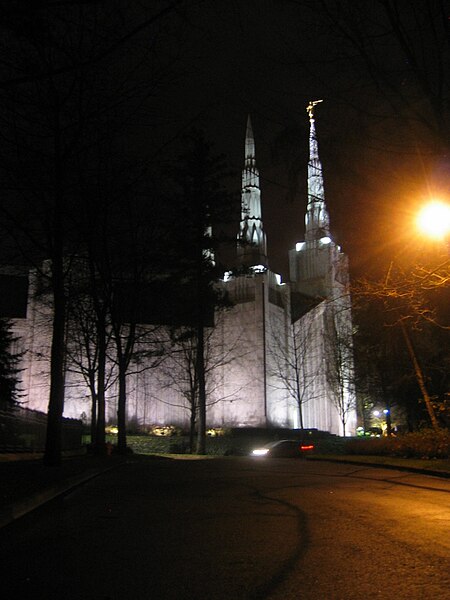 File:Portland Oregon Temple Night.JPG