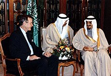 President George H. W. Bush meets with Saudi Arabian King Fahd in Riyadh, Saudi Arabia.jpg