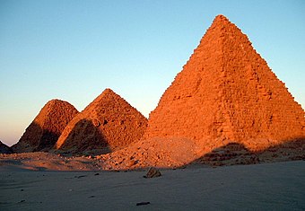Pyramids of Kushite rulers at Nuri