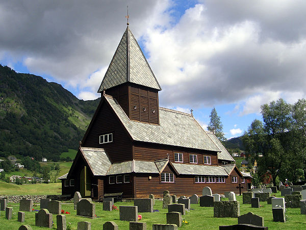 View of Røldal Stave Church