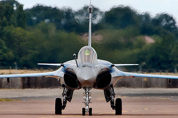 The Dassault Rafale ordered in 1988 and now in service with the French Navy and French Air Force