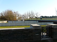 Photographie montrant le cimetière britannique de sainte-Olle