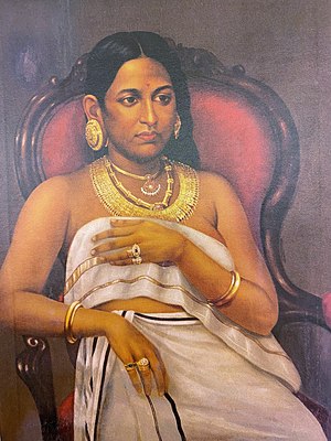 Raja Ravi Varma, Bharani Thirunal Rani Parvathi Bayi.jpg