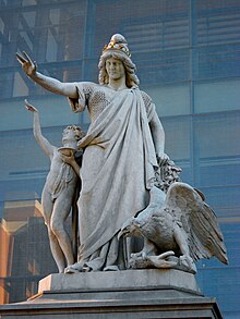 Sculpture of Religious Liberty by Moses Jacob Ezekiel, Philadelphia, 1876 Religious Liberty Philly 1876.JPG