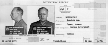 Detention report and Mugshots of Joachim von R...