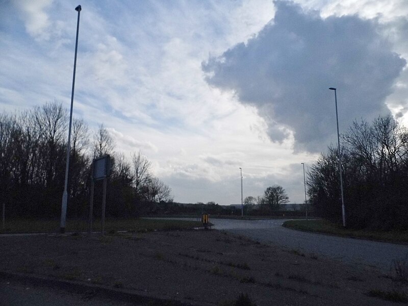 File:Roundabout on the A43 and A47, Duddington - geograph.org.uk - 5327549.jpg