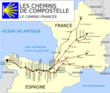 chemins de compostelle itinéraire