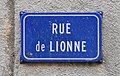 * Nomination Rue de Lionne plaque in Grenoble --AnonymousGuyFawkes 20:04, 24 October 2022 (UTC) * Promotion  Support Good quality. --Poco a poco 07:32, 25 October 2022 (UTC)