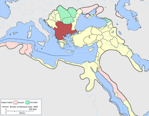 Eyalet Rumelia en el mapa