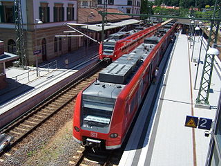 <span class="mw-page-title-main">Eberbach station</span> Railway station in Baden-Württemberg, Germany