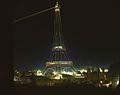 1900 - The Eiffel Tower illuminated.