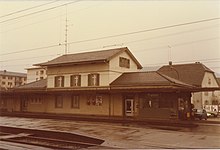 Stationsgebäude Bahnseite (1980)