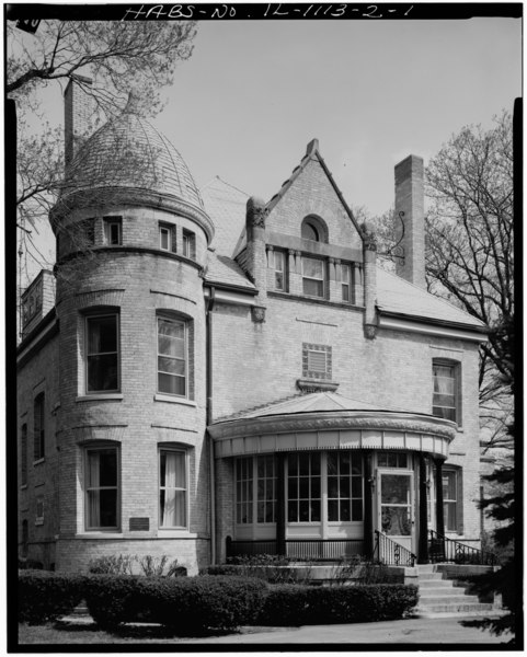 File:SOUTH (FRONT) ELEVATION FROM WEST - Fort Sheridan, Post Commandant's Quarters, 111 Logan Loop, Lake Forest, Lake County, IL HABS ILL,49-FTSH,1-2-1.tif