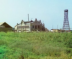 Sabiravad (Petropavlovka). Construction of the Bogau Cotton Mill. Sabirabad (Petropavlovka).Pambiqt@mizl@m@ zavodun insasi.jpg