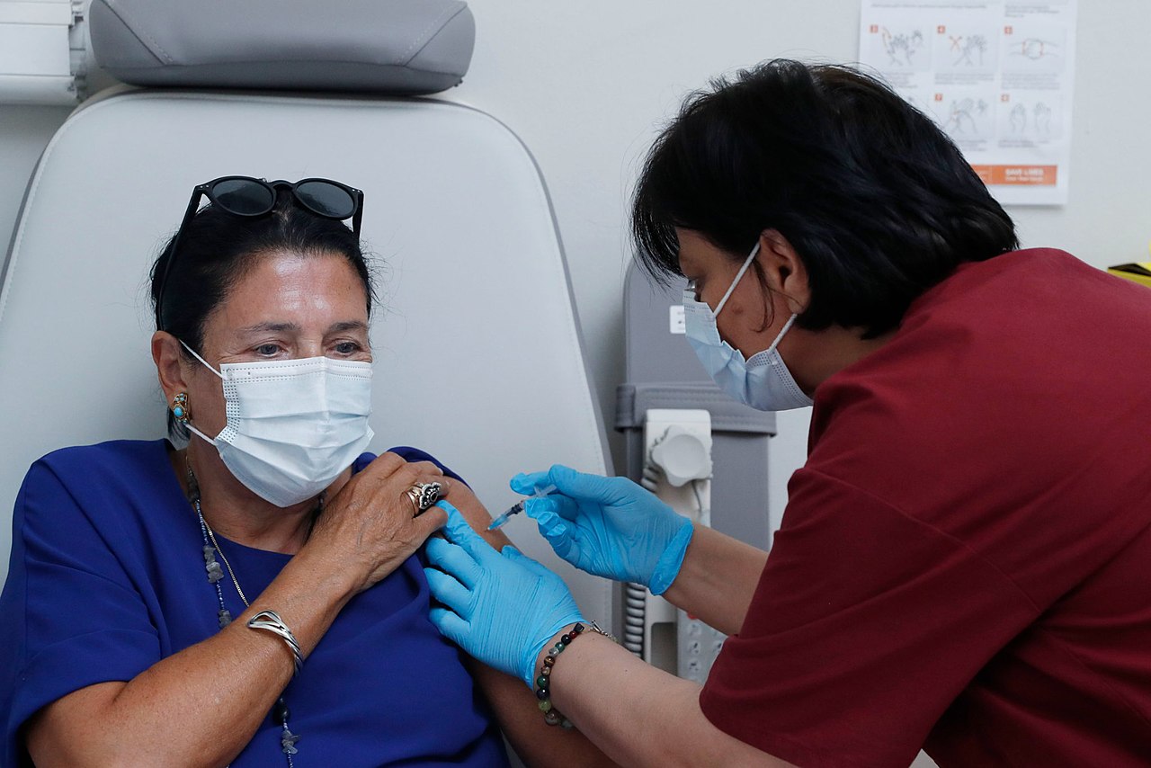 File:Salome Zourabichvili getting vaccine.jpg - Wikimedia Commons