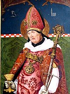 Bisschop Eligius, beter bekend als Sint-Elooi.