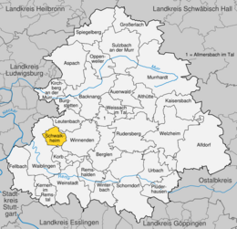 Schwaikheim - Localizazion