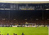 Finalen spelades för första gången på Wembley Stadium