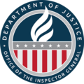Seal of the U.S. Department of Justice Office of the Inspector General (2020- ).png