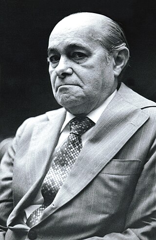 Brazilian politician Tancredo Neves as senator.