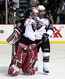 Tyson Sexsmith and Michal Repik playing for the Giants in 2007. Sexsmith and Repik.jpg