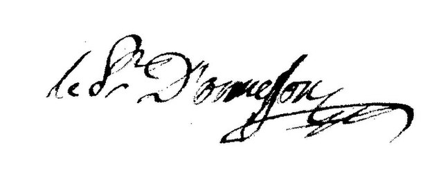 signature de Louis Lefèvre d'Ormesson de Noyseau