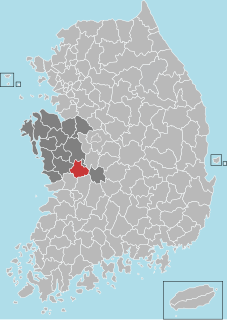 Nonsan Municipal City in Hoseo, South Korea