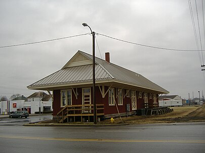 Southside of Freighthouse Southern Indiana Railroad Freighthouse 2.jpg