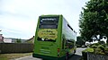 English: The rear of Southern Vectis 1107 Shippards Chine (HW58 ARZ), a Scania OmniCity, in Forest Road, Winford, Isle of Wight, on route 8. It had just negotiated "Hairpin Bend", see File:Southern Vectis 1107 HW58 ARZ and Winford Hairpin Bend.JPG.