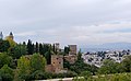 Deutsch: Spanien, Granada, Generalife, Aussicht auf die Alhambra English: Spain, Granada, Generalife view to the Alhambra