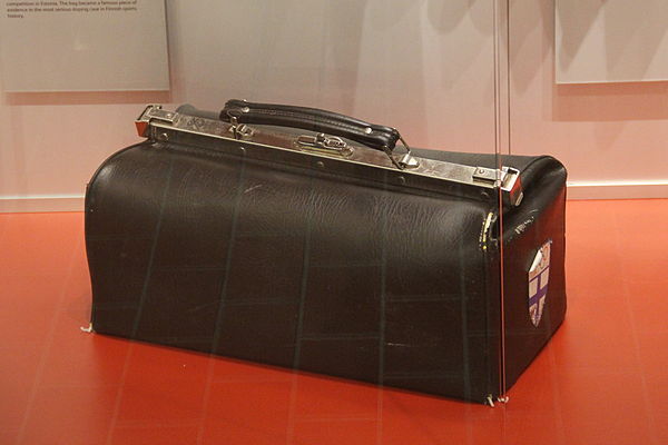 The same doctor's bag that belonged to the Finnish Ski Association, which was eventually found at the petrol station