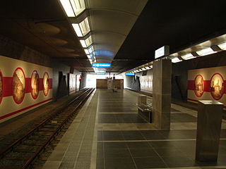 <span class="mw-page-title-main">Marabout metro station</span> Metro station in Charleroi, Belgium