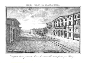 1840: Station Porta Nuova in Mailand