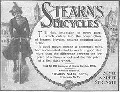 Stearns Bicycle - Advertisement - 1900 Stearns-bicycles 1900 ad.jpg