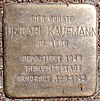 Stolperstein Abendrothsweg 23 (Karl Kaufmann) itt: Hamburg-Hoheluft-Ost.JPG