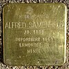 Stolperstein Steinwegpassage 28 (Alfred Samenfeld), Hamburg-Neustadt. JPG