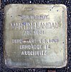 Stolperstein Wielandstr 32 (Charl) Martin Landau.jpg