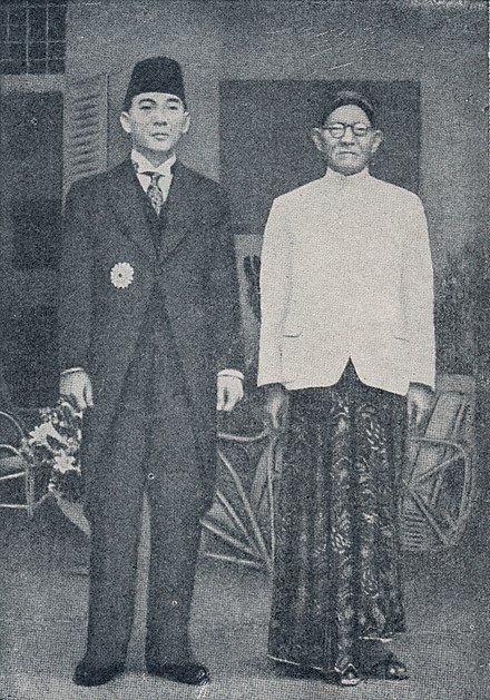 Sukarno with his father, Raden Soekemi Sosrodihardjo