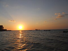 Sunset at Al Shamal Beach.