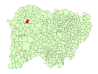 Locatie van de gemeente op de kaart van de provincie
