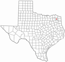 Mount Pleasant, Teksas'ın Konumu