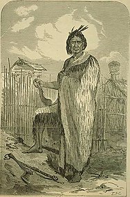 Dibujo de Te Kooti, ​​publicado en 1869